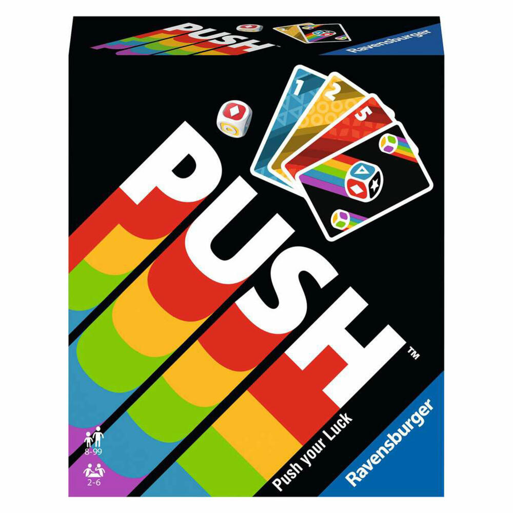Ravensburger Kartenspiel PUSH, für Kinder ab 8 Jahren, 26828