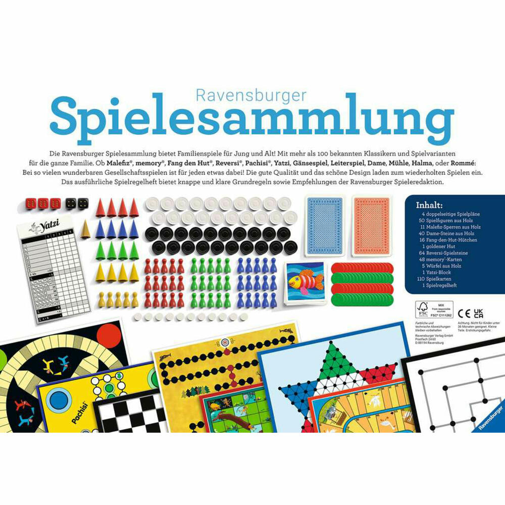 Ravensburger Games Collection Family Games, for children from 4 years, 27293
