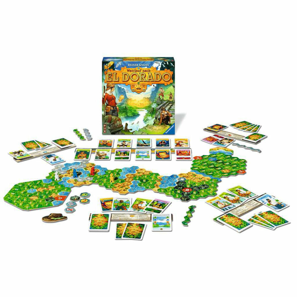 Ravensburger Race to El Dorado, running game, board game, parlor game, family game, 27457
