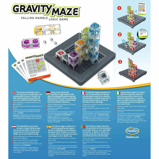 ThinkFun Gravity Maze, Denkspiel, Logikspiel, Konzentrationsspiel, ab 8 Jahren, 76433