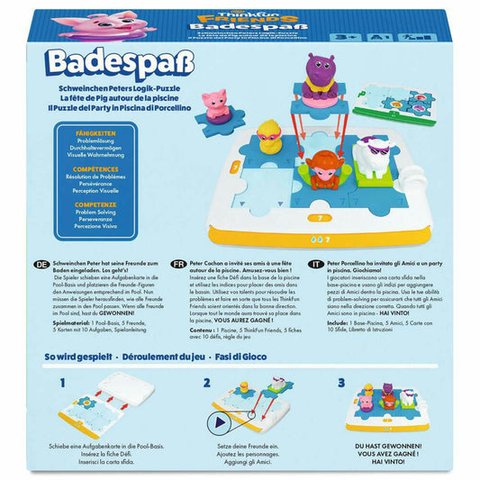 ThinkFun Friends: Badespaß, Denkspiel, Logikspiel, Kinderspiel, ab 3 Jahren, 76654