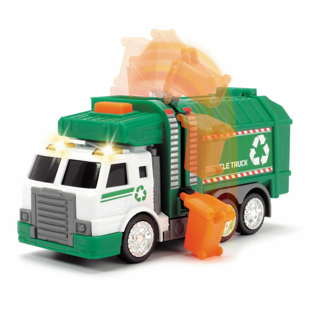 Dickie Toys Recycling Truck, with light and sound, garbage truck, garbage vehicle, toy car, toy car, 203302018