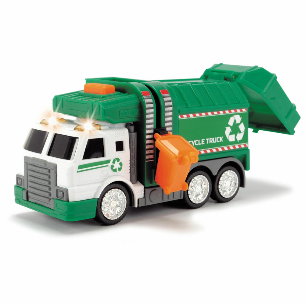 Dickie Toys Recycling Truck, with light and sound, garbage truck, garbage vehicle, toy car, toy car, 203302018