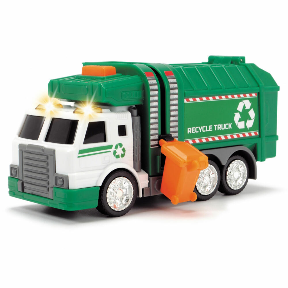 Dickie Toys Recycling Truck, with light and sound, garbage truck, garbage vehicle, toy car, toy car, 203302018