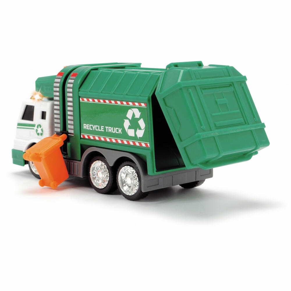 Dickie Toys Recycling Truck, with light and sound, garbage truck, garbage vehicle, toy car, toy car, 203302018