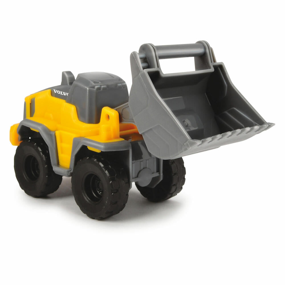 Dickie Toys Volvo Micro Workers, set of 5, construction site set, construction site, vehicles, excavator, wheel loader, roller, 203722008