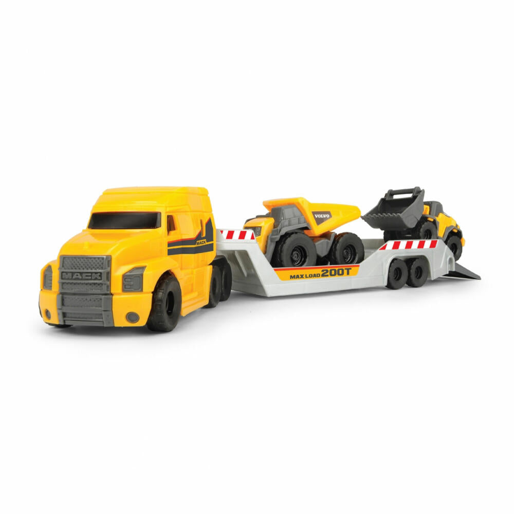 Dickie Toys Mack Mirco Builder Truck mit 2 Volvo Fahrzeugen, Spielzeugauto, Spielzeug, Auto, 203725005