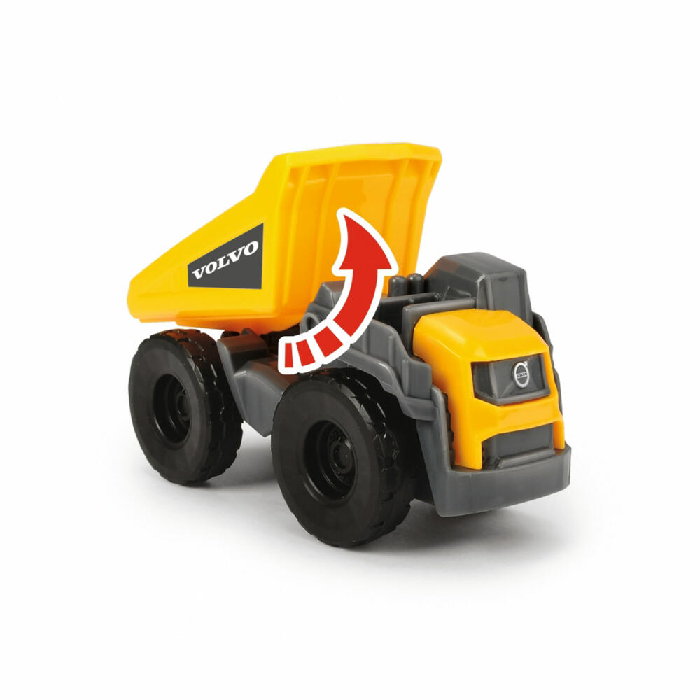 Dickie Toys Mack Mirco Builder Truck with 2 Volvo Vehicles, Toy Car, Toy, Car, 203725005
