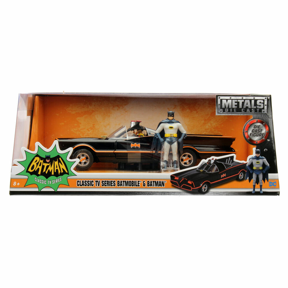 Jada Batman 1966 Classic Batmobile, model vehicle, Bat Mobile, model car, toy figure, figure, scale 1:24, 253215001