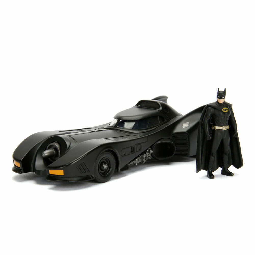 Jada Batman 1989 Batmobile, Modellauto, Modell Auto, Modellfahrzeug, Figur, Maßstab 1:24, 253215002