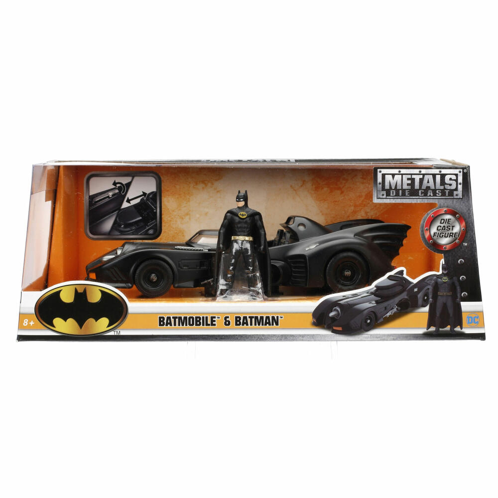 Jada Batman 1989 Batmobile, model car, model car, model vehicle, figure, scale 1:24, 253215002