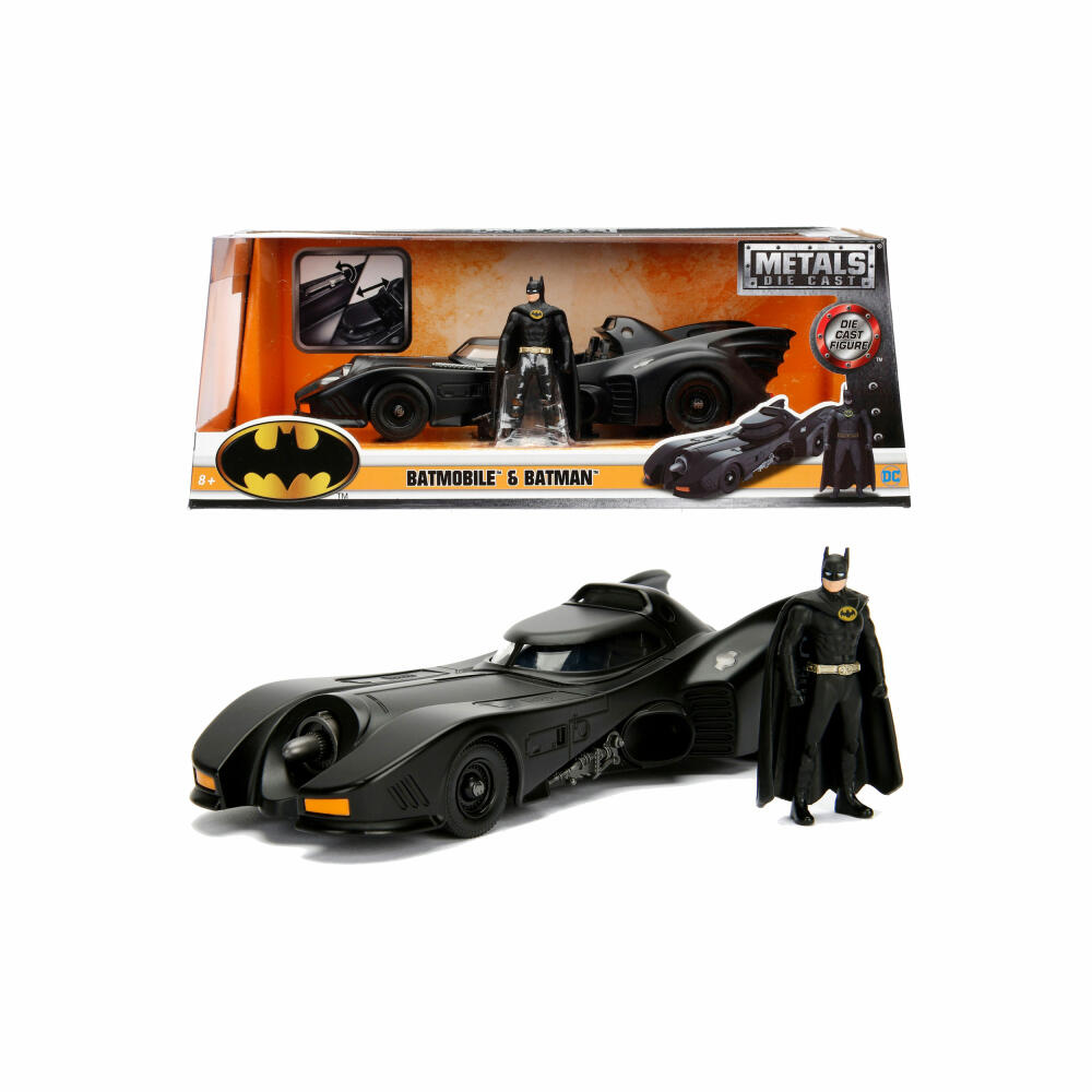 Jada Batman 1989 Batmobile, model car, model car, model vehicle, figure, scale 1:24, 253215002