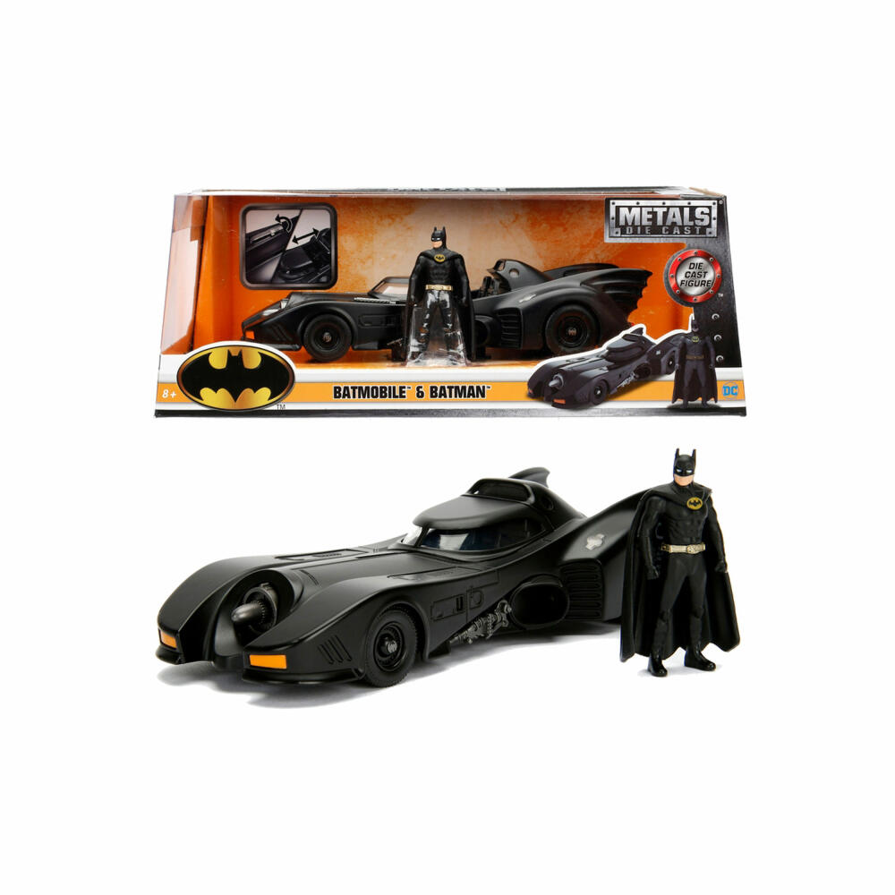 Jada Batman 1989 Batmobile, model car, model car, model vehicle, figure, scale 1:24, 253215002