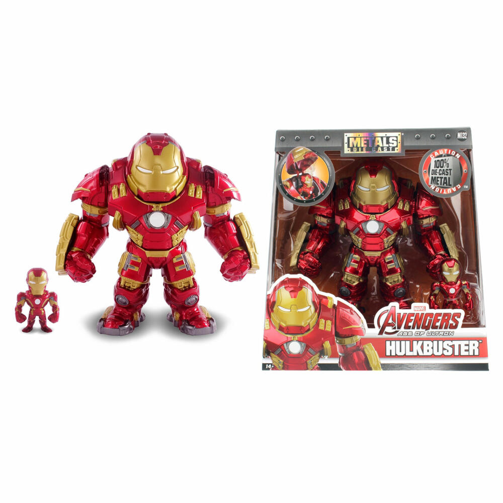 Jada Marvel Hulkbuster and Iron Man Metal Figure, Hulk, Superheroes, Metal Figure, Toy Figure, 253223002