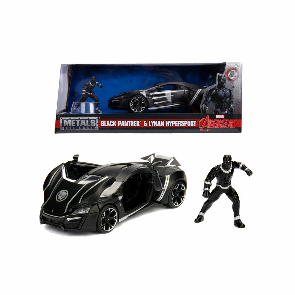 Jada Marvel Avengers Lykan Hypersport, model car, model car, model vehicle, scale 1:24, 253225004