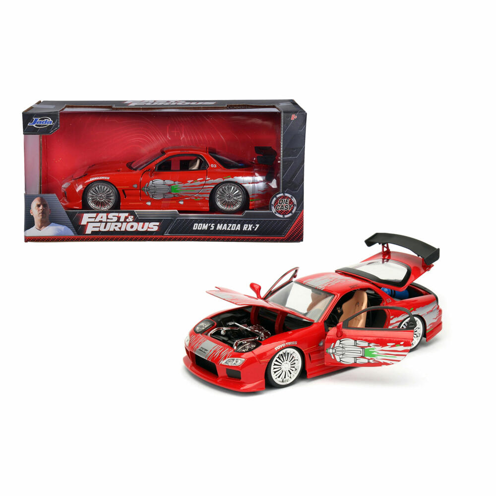 Jada Fast & Furious 1993 Mazda RX-7, model car, model car, model vehicle, scale 1:24, 253203033
