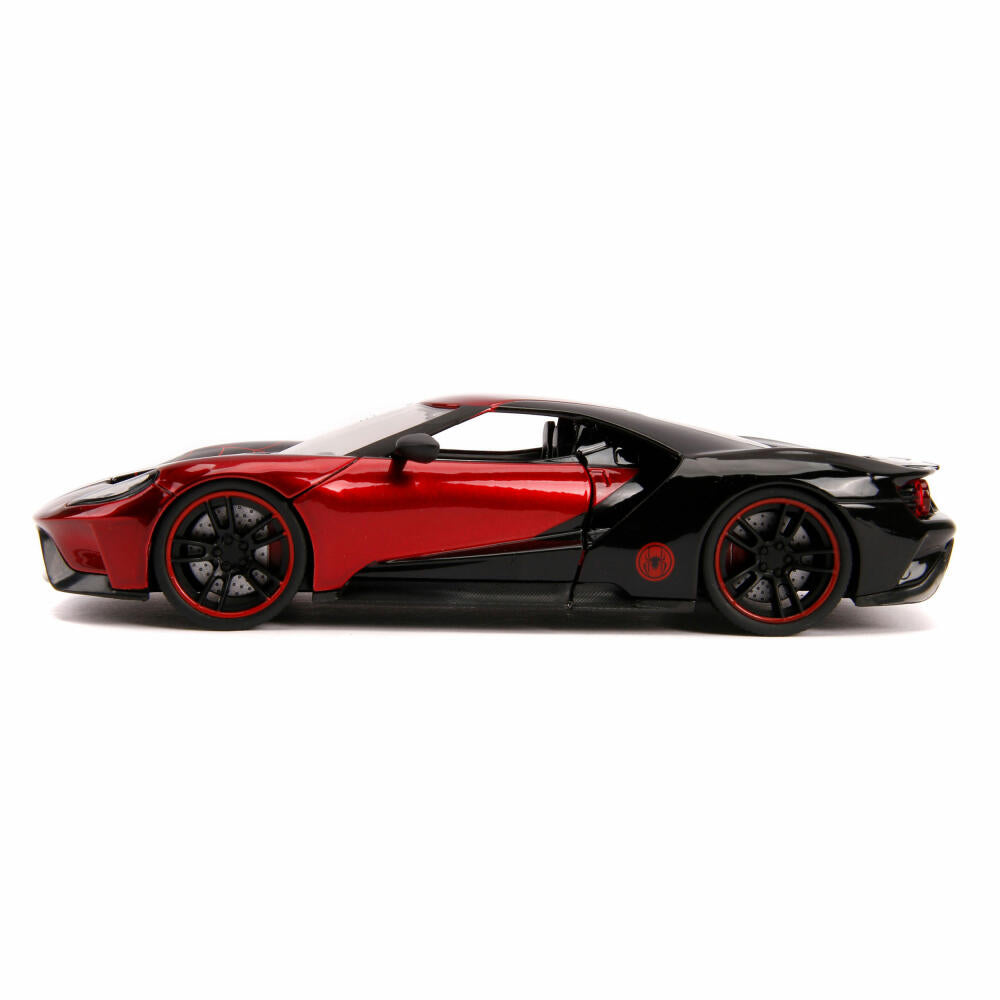 Jada Marvel Miles Morales 2017 Ford GT, model car, model car, model vehicle, figure, scale 1:24, 253225008