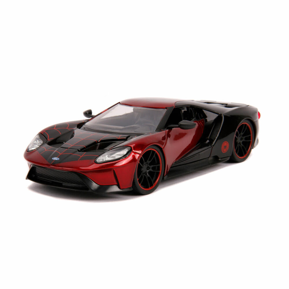 Jada Marvel Miles Morales 2017 Ford GT, model car, model car, model vehicle, figure, scale 1:24, 253225008