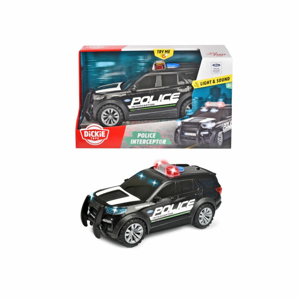 Dickie Toys Ford Police Interceptor, police car, toy car, police car, toy, 203714018