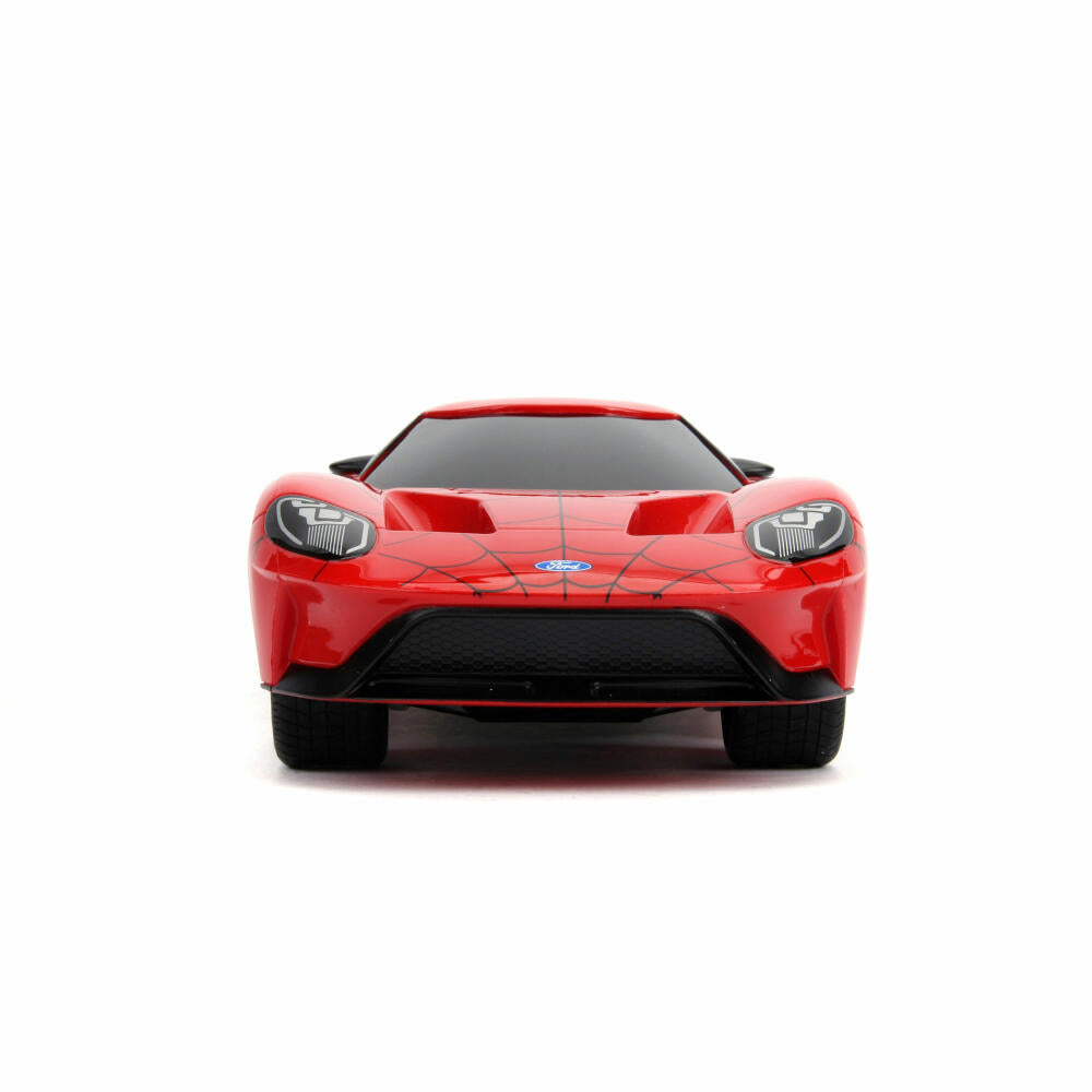 Jada Marvel Spider-Man RC 2017 Ford GT 1:16, Remote Controlled Car, Model Car, Toy, 253226002