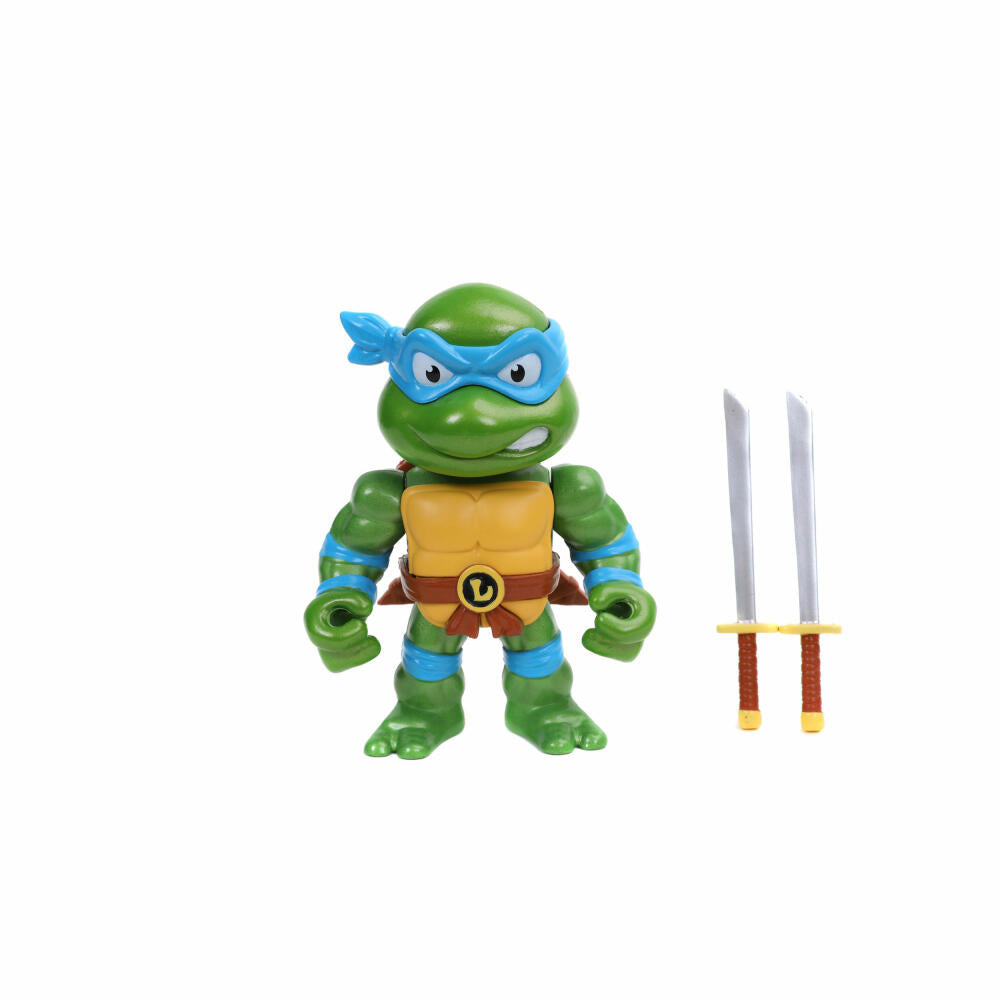 Jada Turtles 4 Leonardo Figure, with Accessories, Collectible Figure, Toy, Blue, 10 cm, 253283000