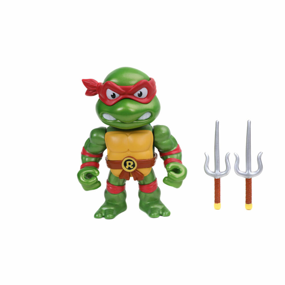 Jada Turtles 4 Raphael Figure, with Accessories, Collectible Figure, Toy, Red, 10 cm, 253283001