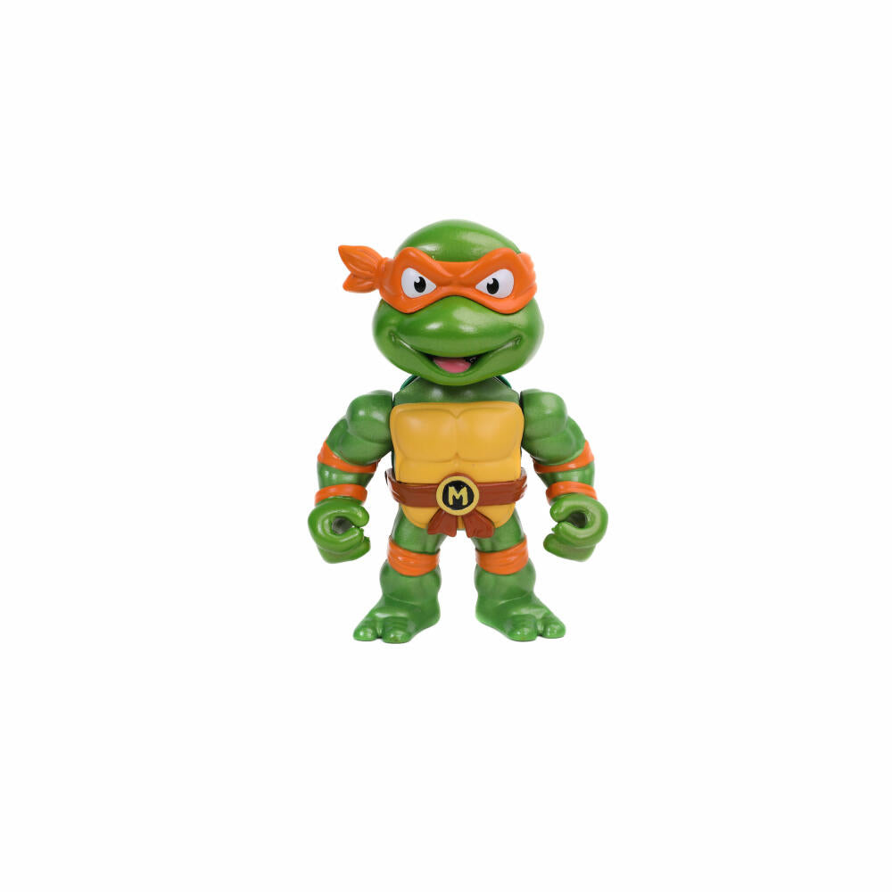 Jada Turtles 4 Michelangelo Figure, with Accessories, Collectible Figure, Toy, Orange, 10 cm, 253283002