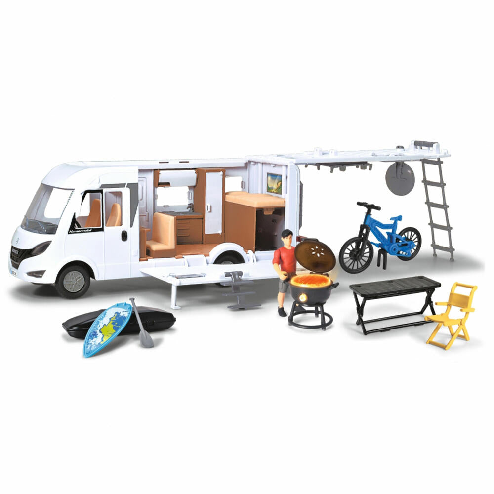 Dickie Toys Motorhome Set, Camping Car, Playset, Camping Van, with Toy Figure, 203837021