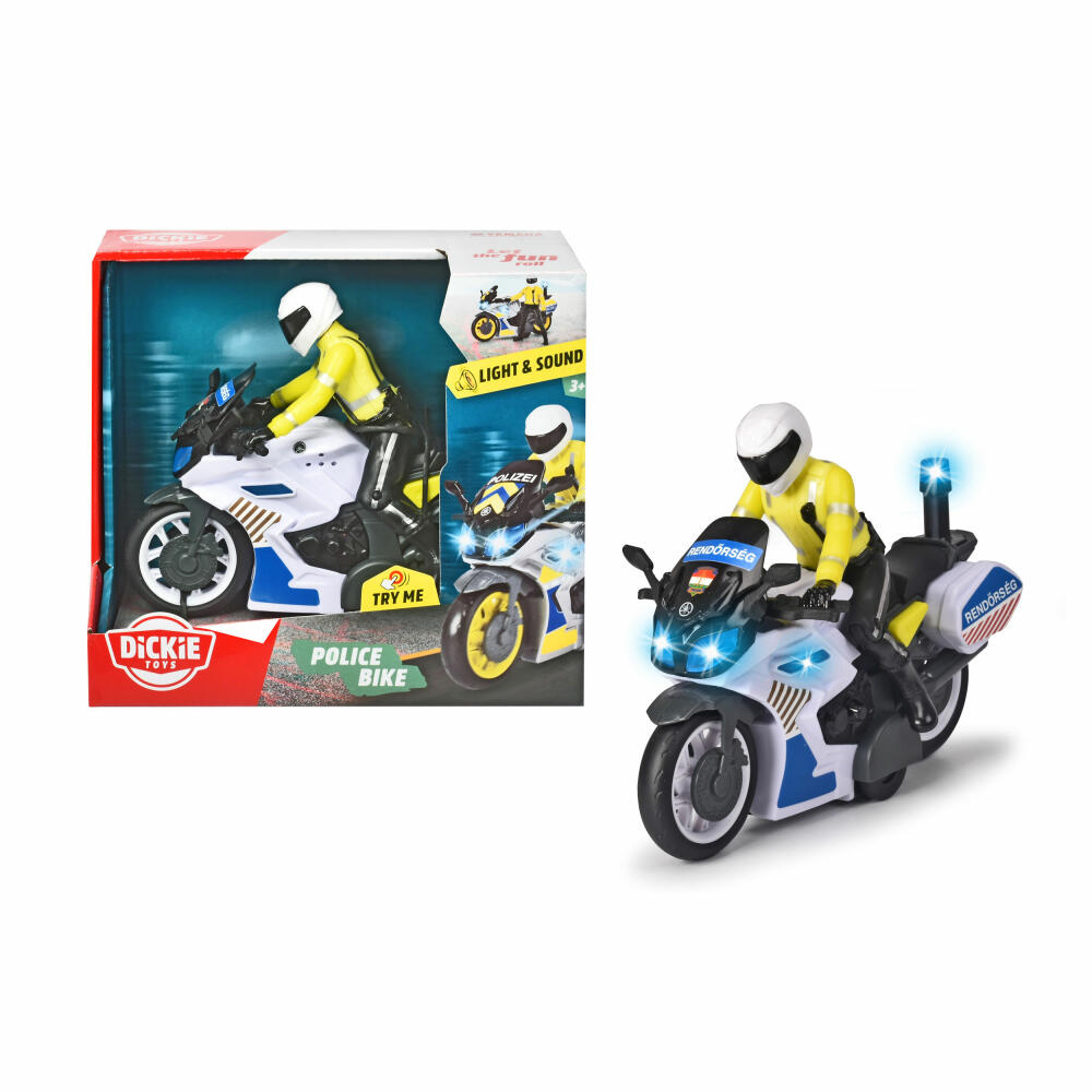Dickie Toys Police Bike, Police Motorcycle, Police Motorcycle, Toy Motorcycle, Toy, 203712018