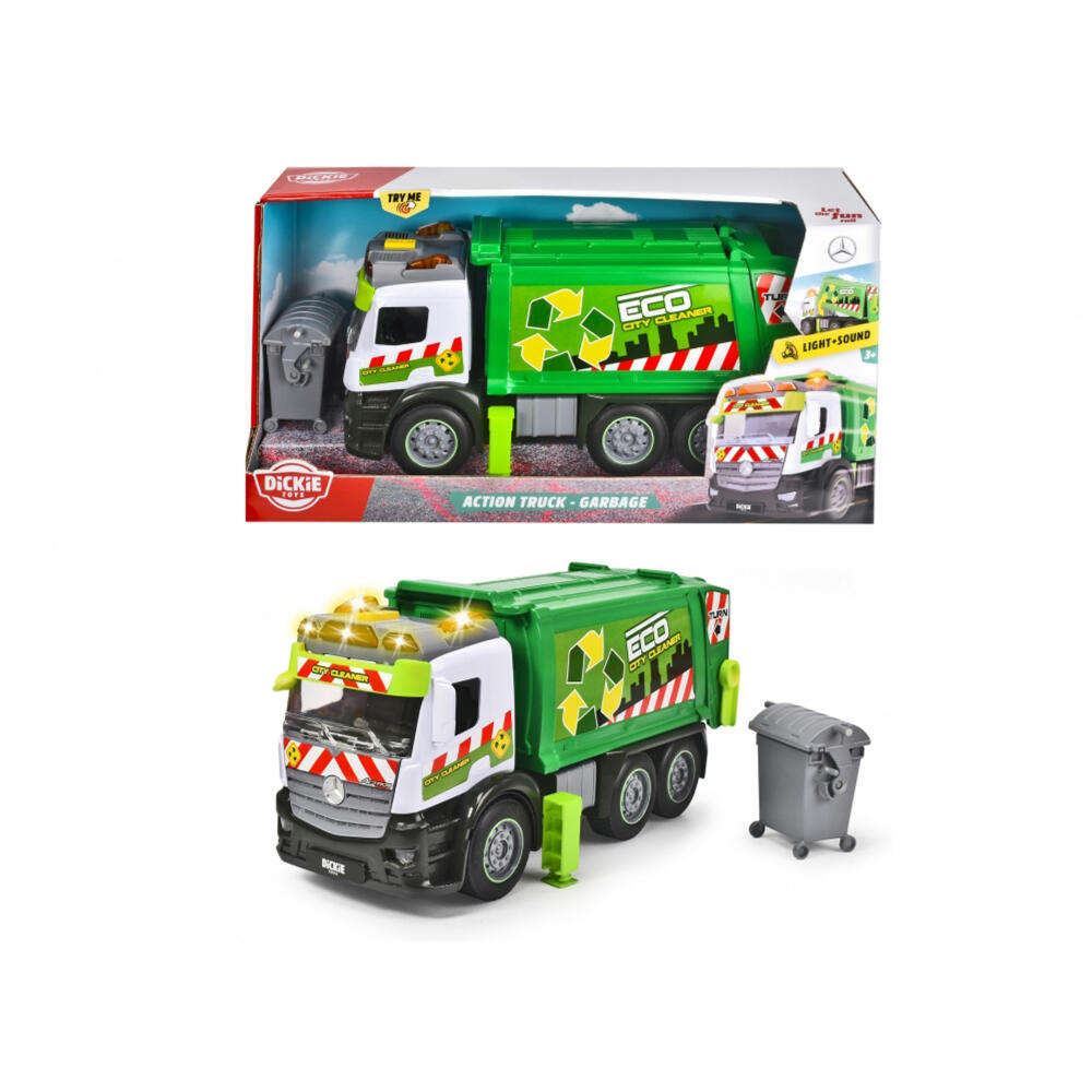 Dickie Toys Action Truck - Garbage, Garbage Truck, Garbage Truck, Toy Car, Toy Car, 203745014