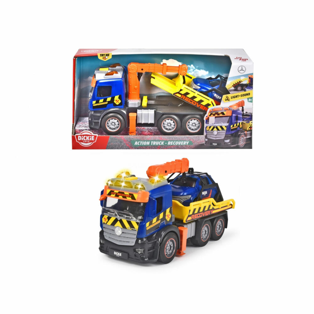 Dickie Toys Action Truck - Recovery, Tow Truck, Tow Car, Toy Car, Toy Car, 203745016