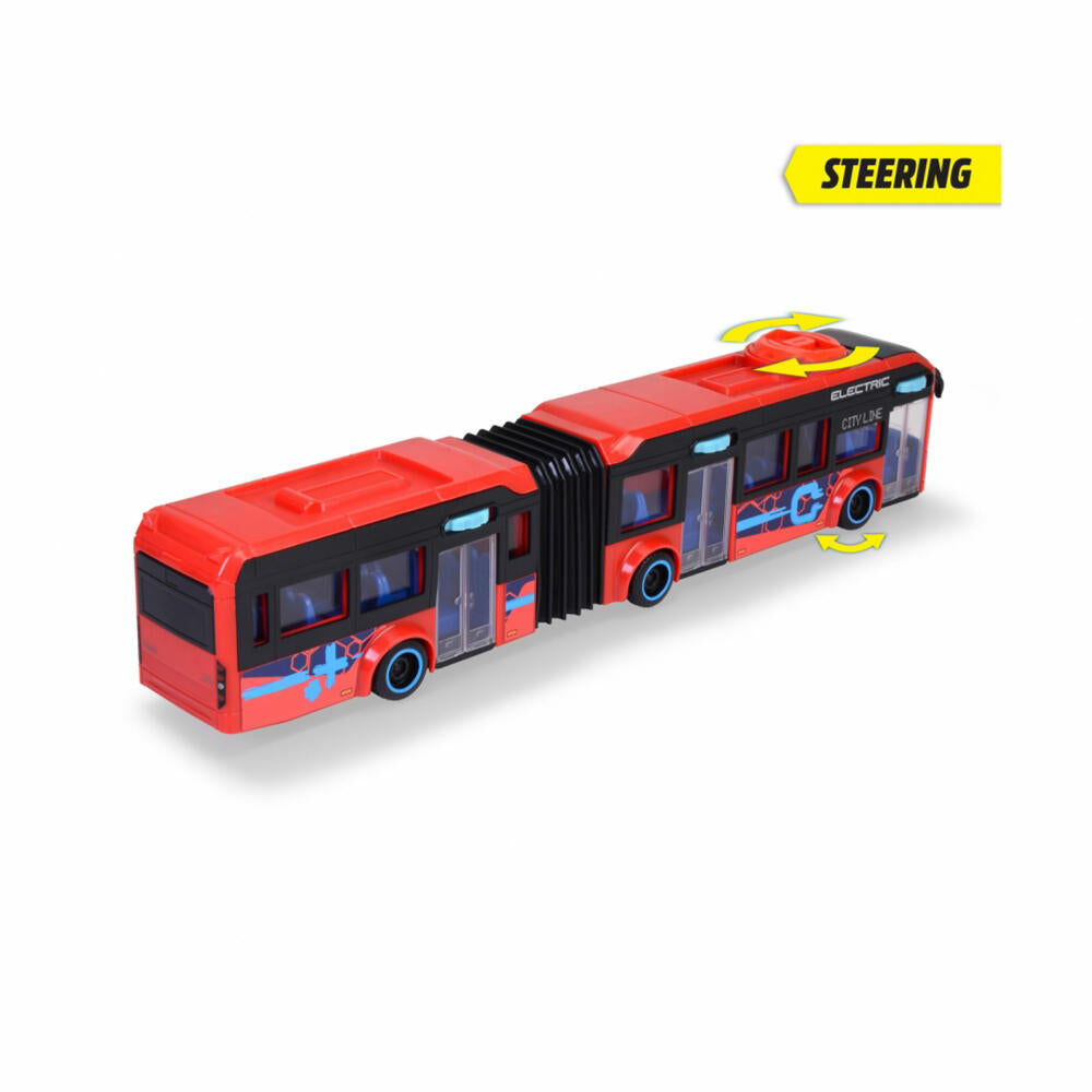 Dickie Toys Volvo City Bus, toy bus, toy car, city bus with articulated joint, toy, 203747015