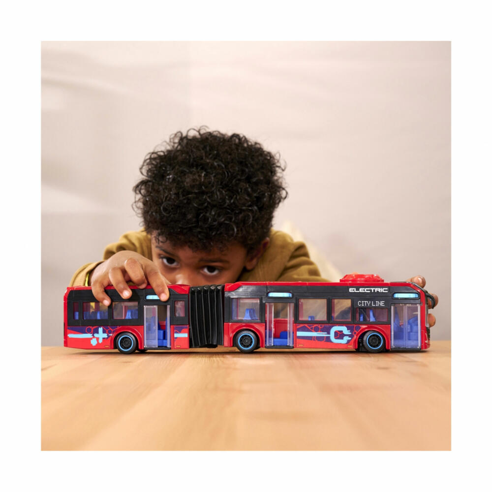 Dickie Toys Volvo City Bus, toy bus, toy car, city bus with articulated joint, toy, 203747015