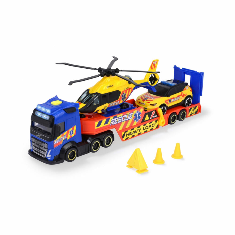 Dickie Toys Rescue Transporter, Transporter, Helikopter, Auto, Spielzeug, 203717005