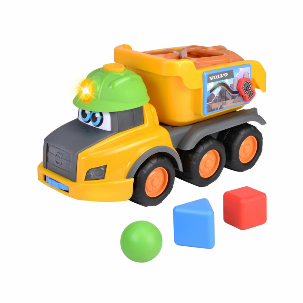 Simba ABC Harry Hauler, toy car, construction site car, toy car, with plug-in game, 204115008