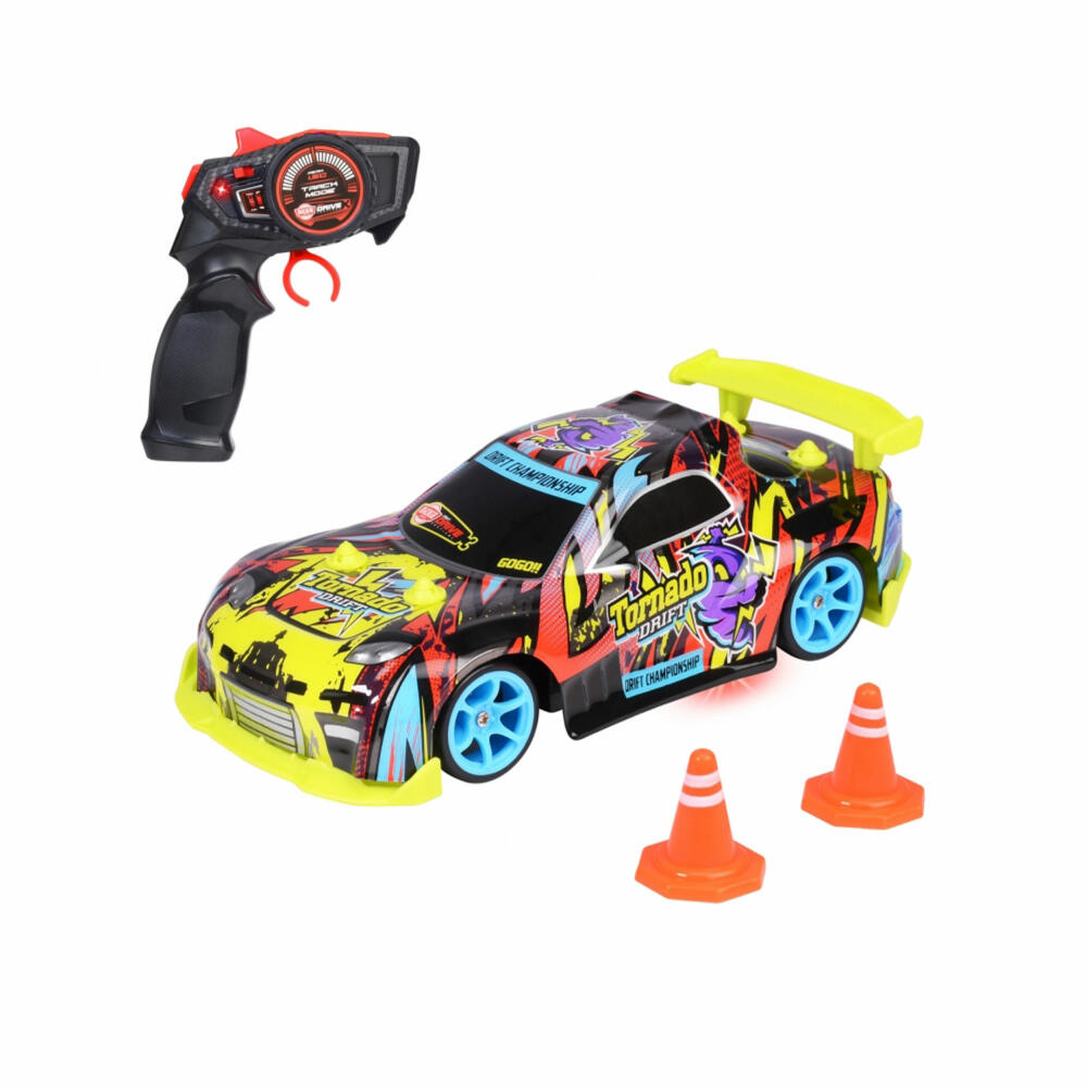 Dickie Toys RC Tornado Drift, ferngesteuertes Auto, Spielzeugauto, Spielzeug, 201104007