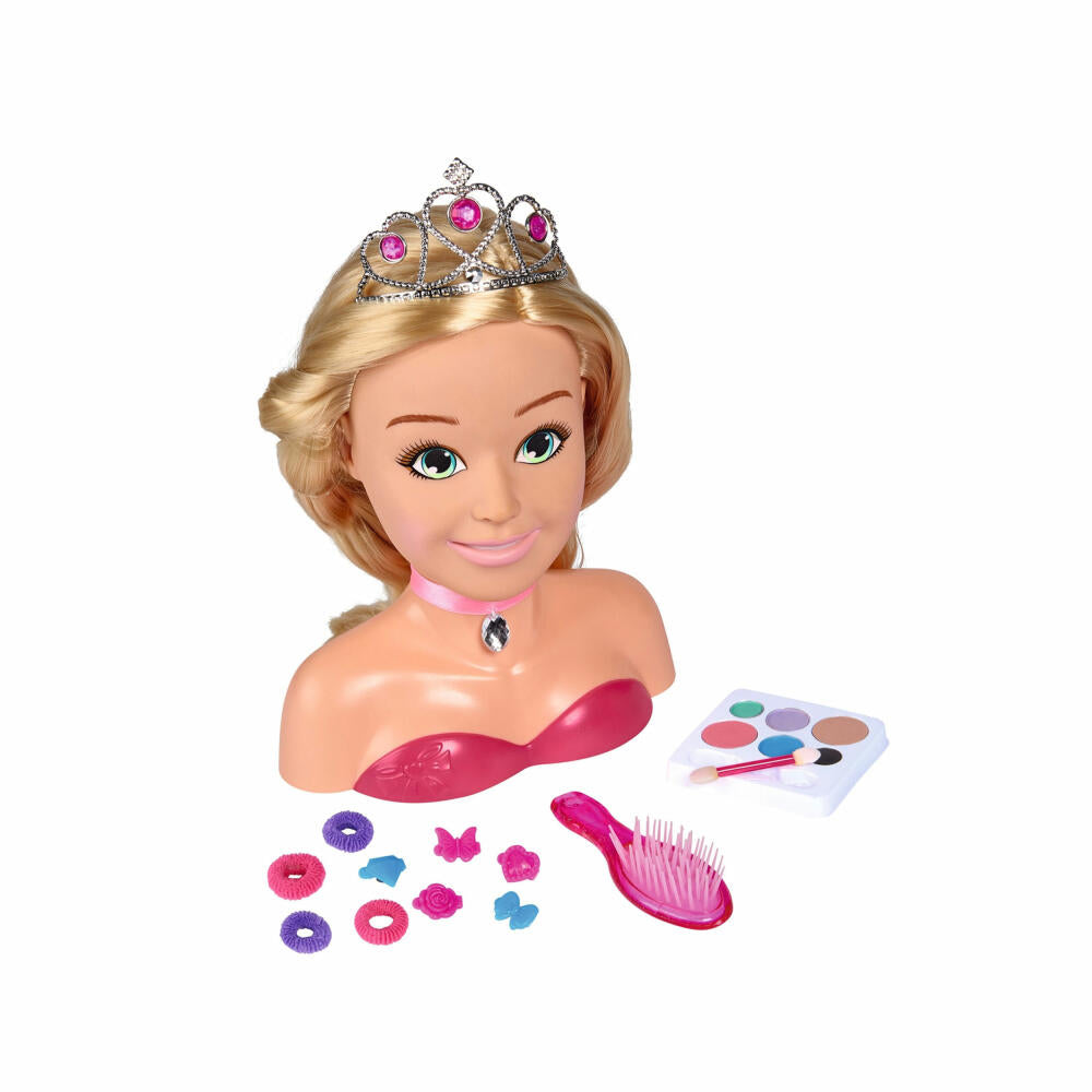 Simba Steffi Love Girls Princess Make-up and Hairdressing Head, Make-up Head, Hairdressing Head, Hairstyles, Make-up, 105560177