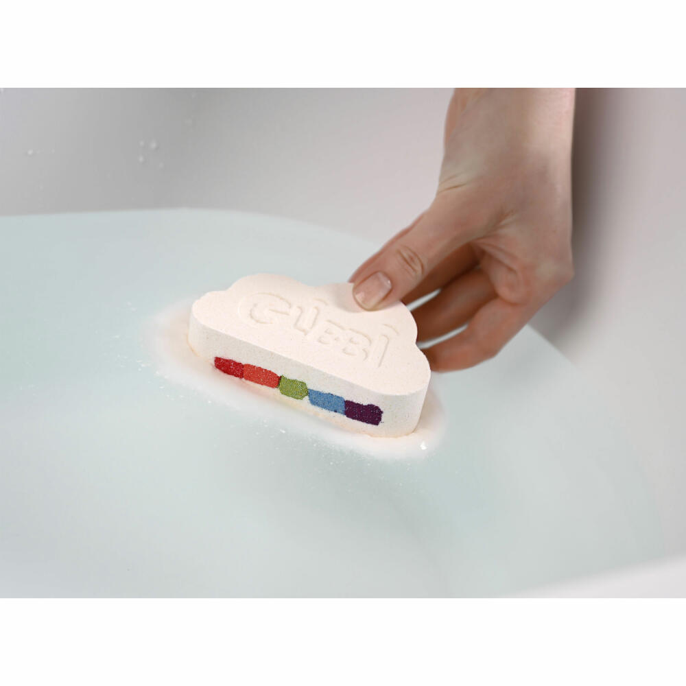 Simba Glibbi Boom, bath bomb in cloud shape, rainbow effect, bath bomb, children, bathtub, 105953451