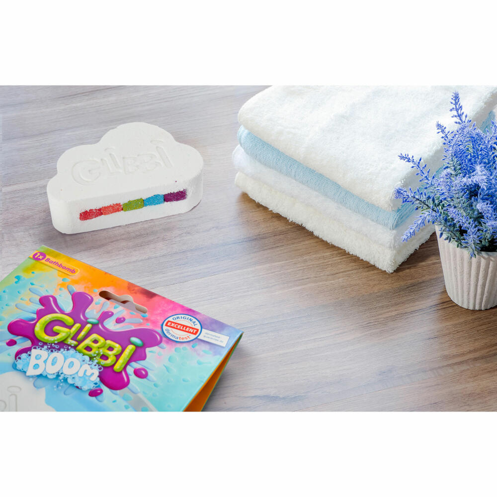 Simba Glibbi Boom, bath bomb in cloud shape, rainbow effect, bath bomb, children, bathtub, 105953451