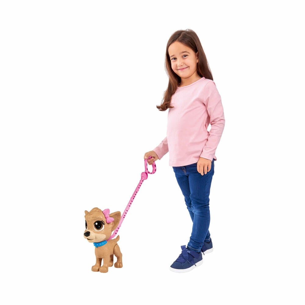 Simba ChiChi Love Pii Pii Puppy, with bottle, dog, walking, toy figure, toy, from 3 years, 20 cm, 105893460