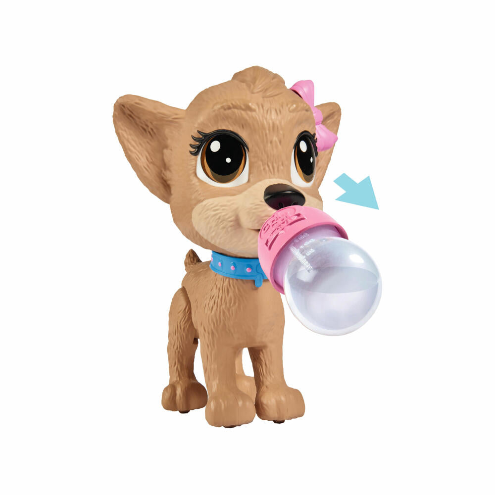 Simba ChiChi Love Pii Pii Puppy, with bottle, dog, walking, toy figure, toy, from 3 years, 20 cm, 105893460