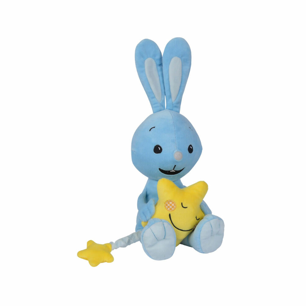 Simba KiKANiNCHEN music box, musical clock, rabbit, cuddly toy, music, Brahms lullaby, toy, 35 cm, 109461012