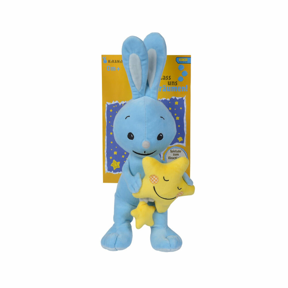Simba KiKANiNCHEN music box, musical clock, rabbit, cuddly toy, music, Brahms lullaby, toy, 35 cm, 109461012