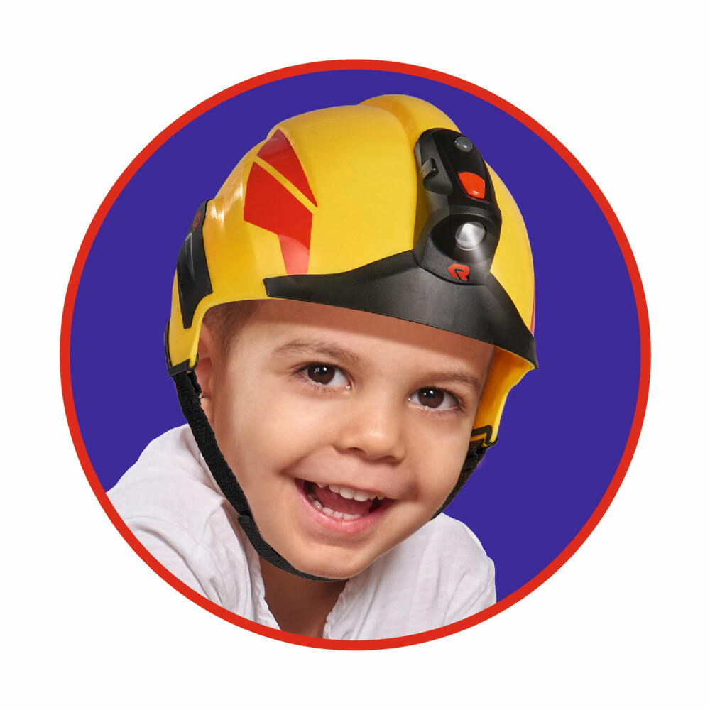 Simba Feuerwehr Helm Rosenbauer mit Licht, mit Helmlampe, Feuerwehr Helm, Spielzeug, Kinder, 108101000