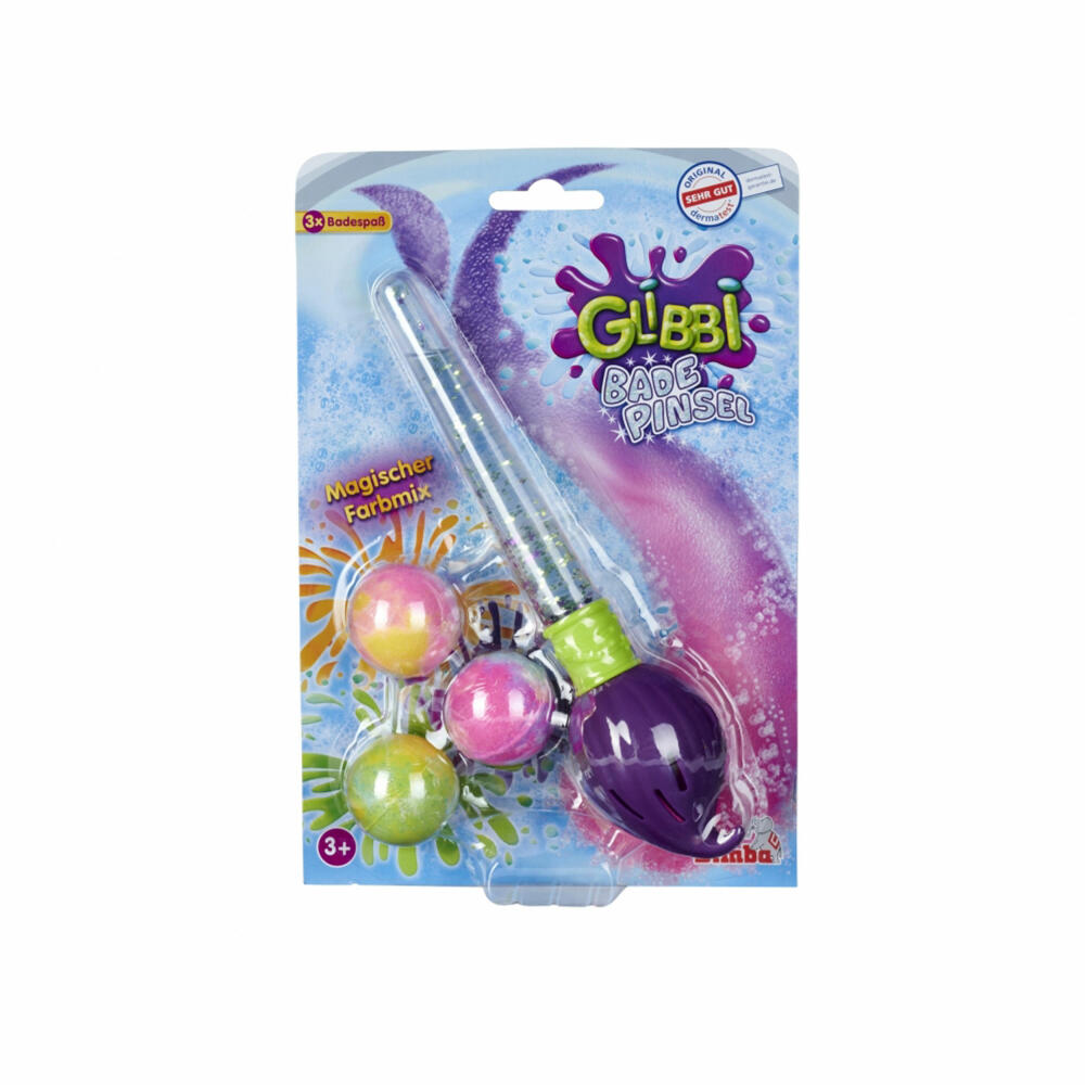 Simba Glibbi Bath Brush, Bath Toy, Bath Bomb, Bath Ball, Brush, Toy, 105953570