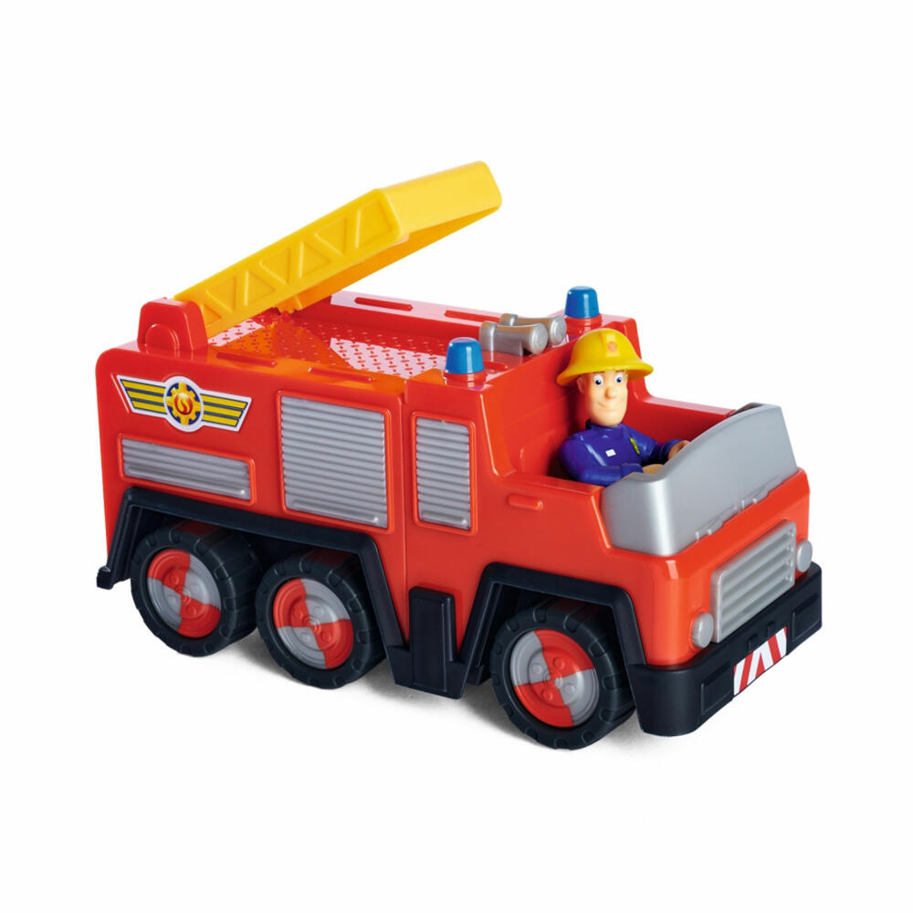 Simba Sam Junior Jupiter mit Feuerwehrmann Sam Figur, Spielzeugauto, Feuerwehr Auto, Spielzeug, 109252505