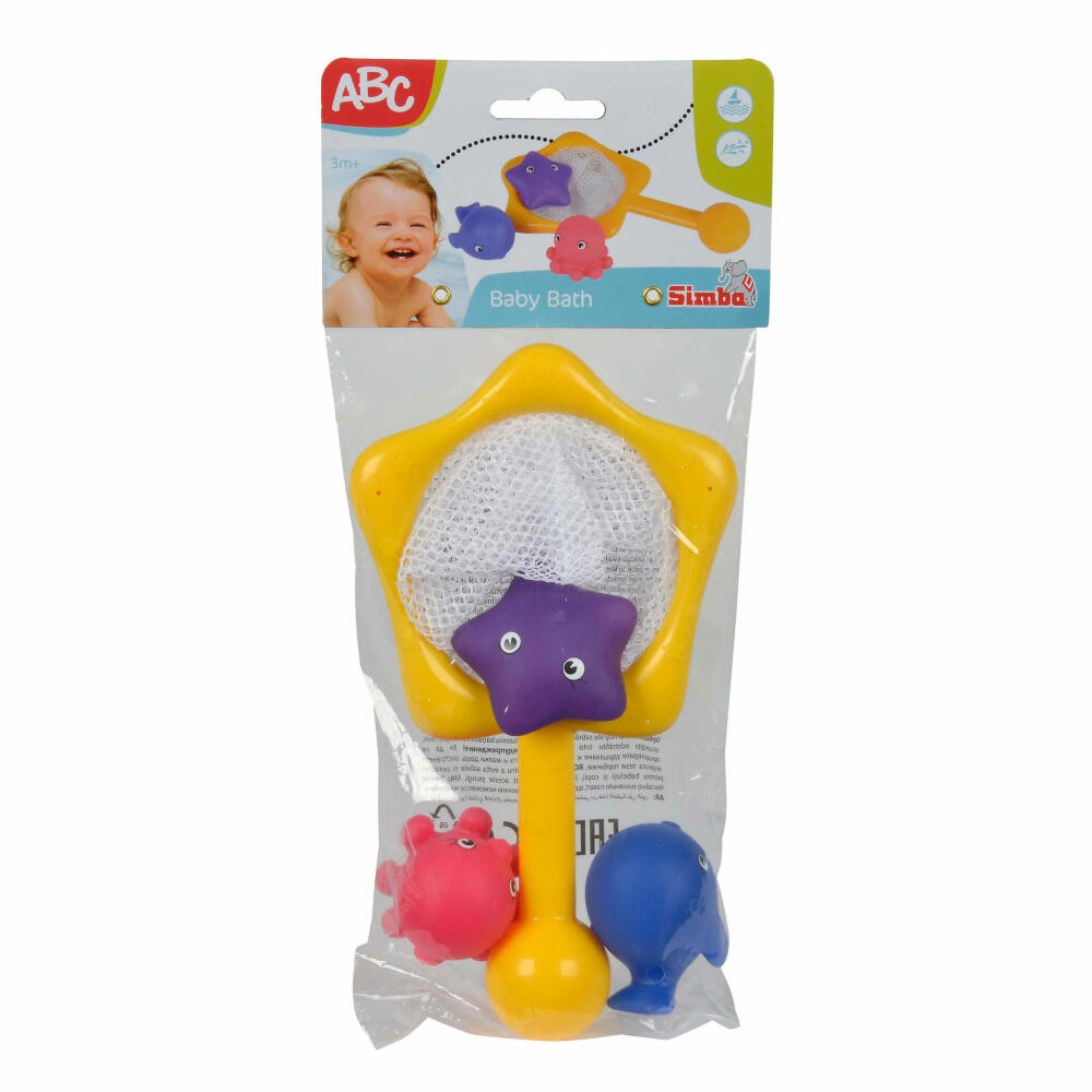 Simba ABC bathing animals with net, bathing toy, landing net, catching game, bathing, children, baby, toy, 104015478