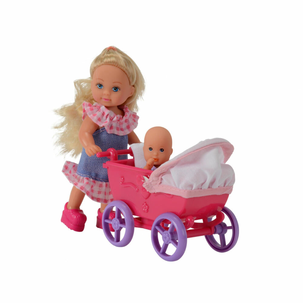 Simba Evi LOVE Doll Walk, Puppe, Modepuppe, Ankleidepuppe, Kinderwagen, Spielzeug, 105736241