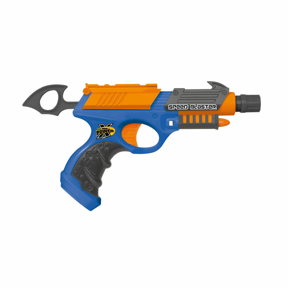 Simba X-Power Speed Blaster, Pistol, Dart Gun, Foam Darts, Children, Toy, 20 cm, 107210057