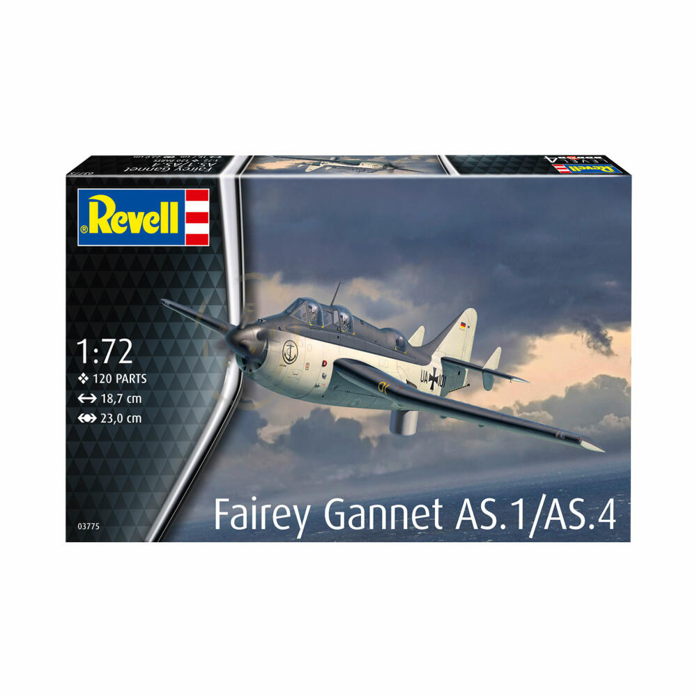 Revell Flugzeug-Modellbausatz Fairey Gannet AS.1/AS.4, 120 Teile, 1:72, 03775